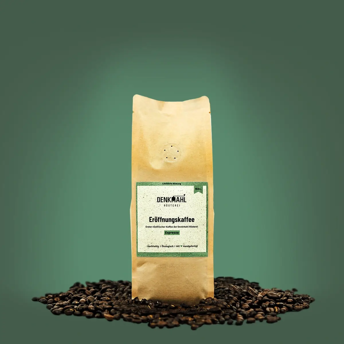 Espresso Kaffeebohnen geroestet 100g Denkmahl Rösterei