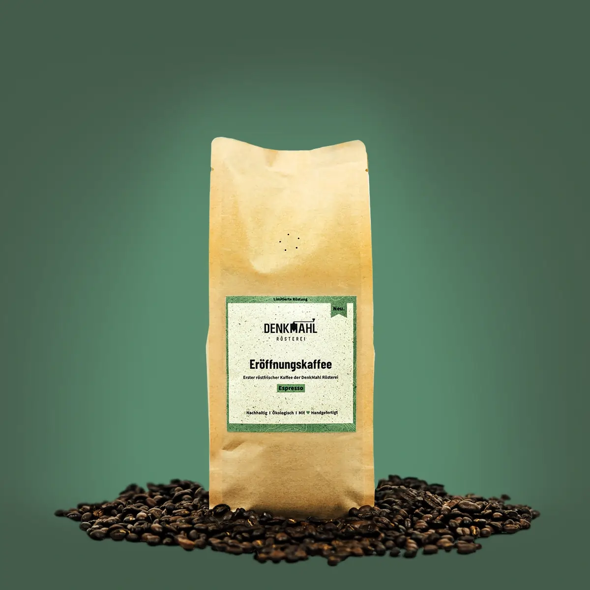Espresso Kaffeebohnen geroestet 250g Denkmahl Rösterei