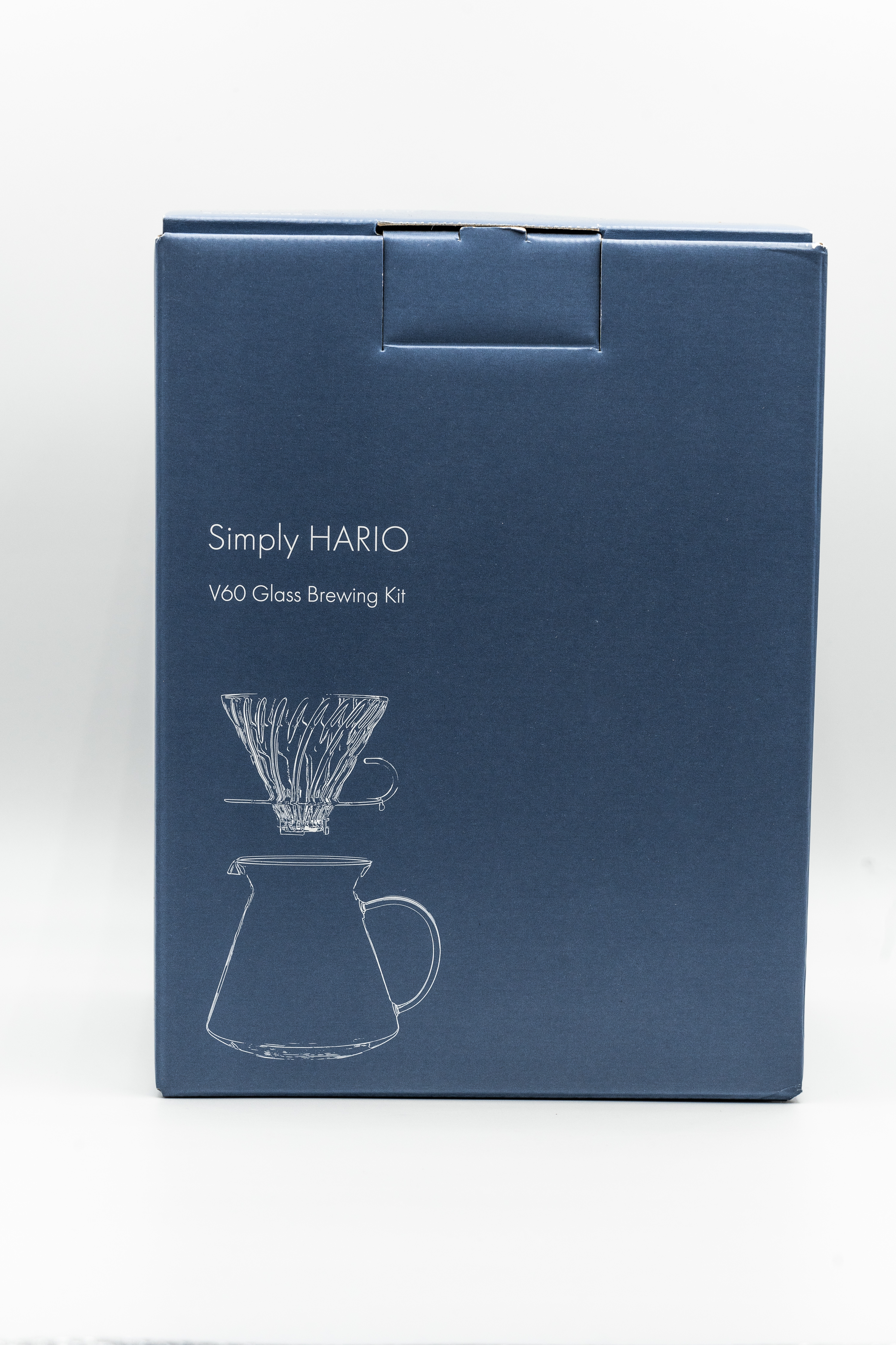 Hario Coffee Dripper V60 Glas Brewing Kit - Set mit Kanne und Filterhalter