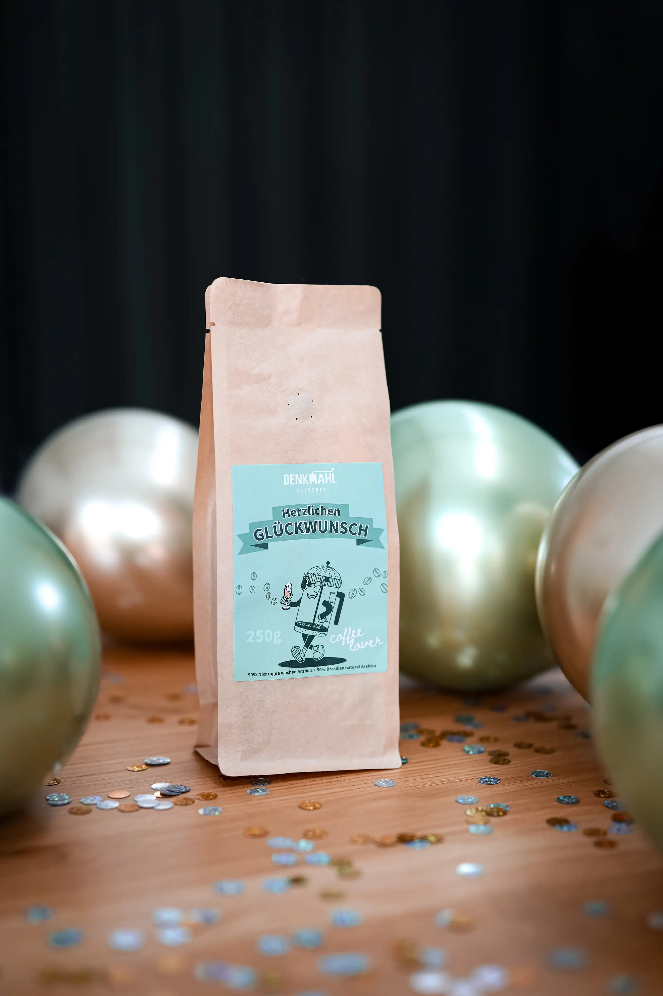 Herzlichen Glückwunsch - Kaffee